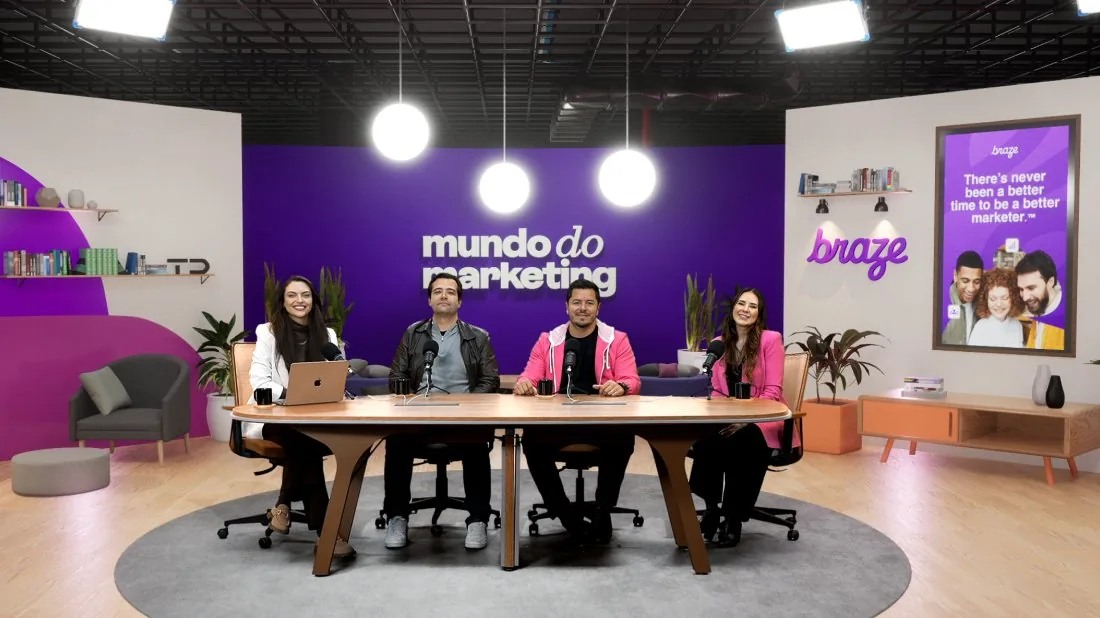 Estúdio do Podcast Mundo do Marketing
