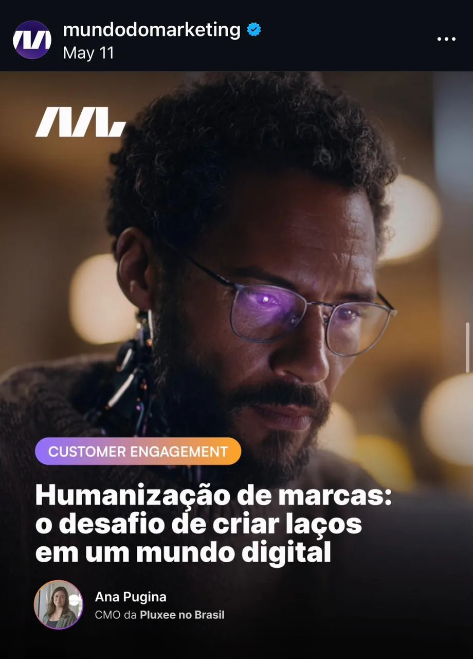 Post Instagram Mundo do Marketing — Customer Engagement