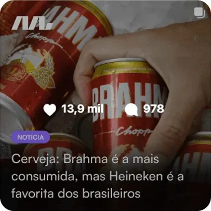 Brahma é a mais consumida, mas Heineken é a favorita dos brasileiros